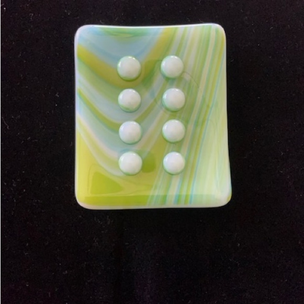 Never-Used, Handmade Glass Soap Dish